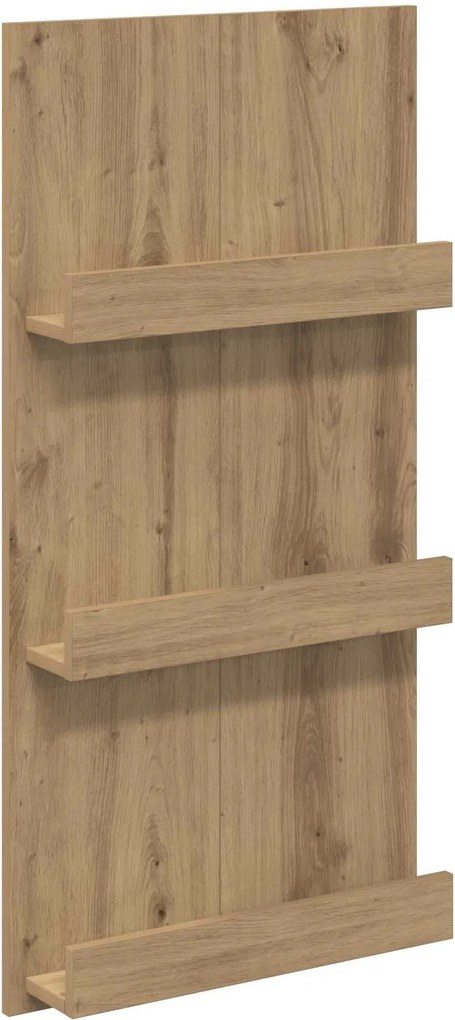 vidaXL Magazin állvány Artisan tölgy 51 x 11 x 102 cm Faanyag