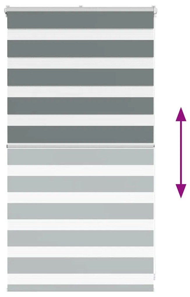 zebrafüggönnyel sötét szürke szövetszélesség 80,9 cm poliészter