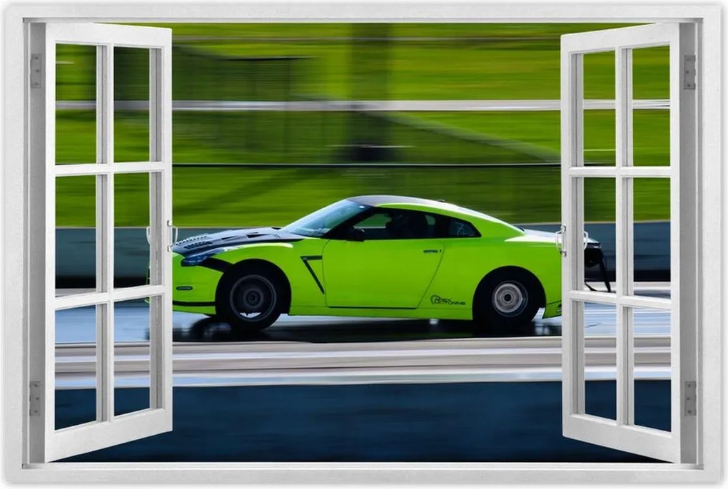 Poszterek 120x80 Zöld sportautó