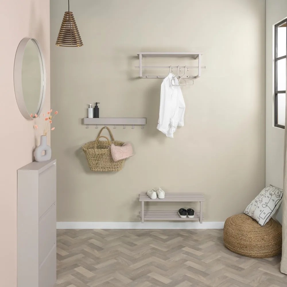 Szürkésbarna fém függő cipőtartó 71x26x34 cm Marco – Spinder Design