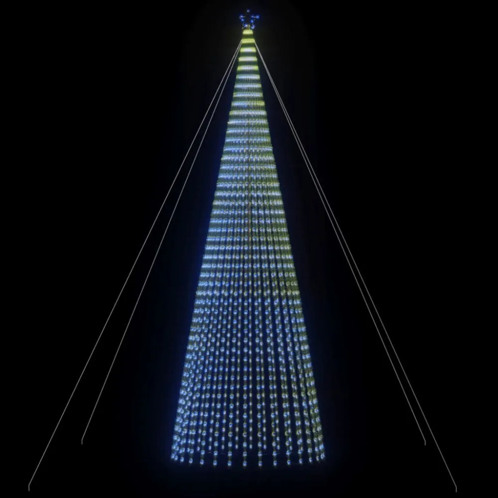 kék LED karácsonyfa 1544 LED 500 cm