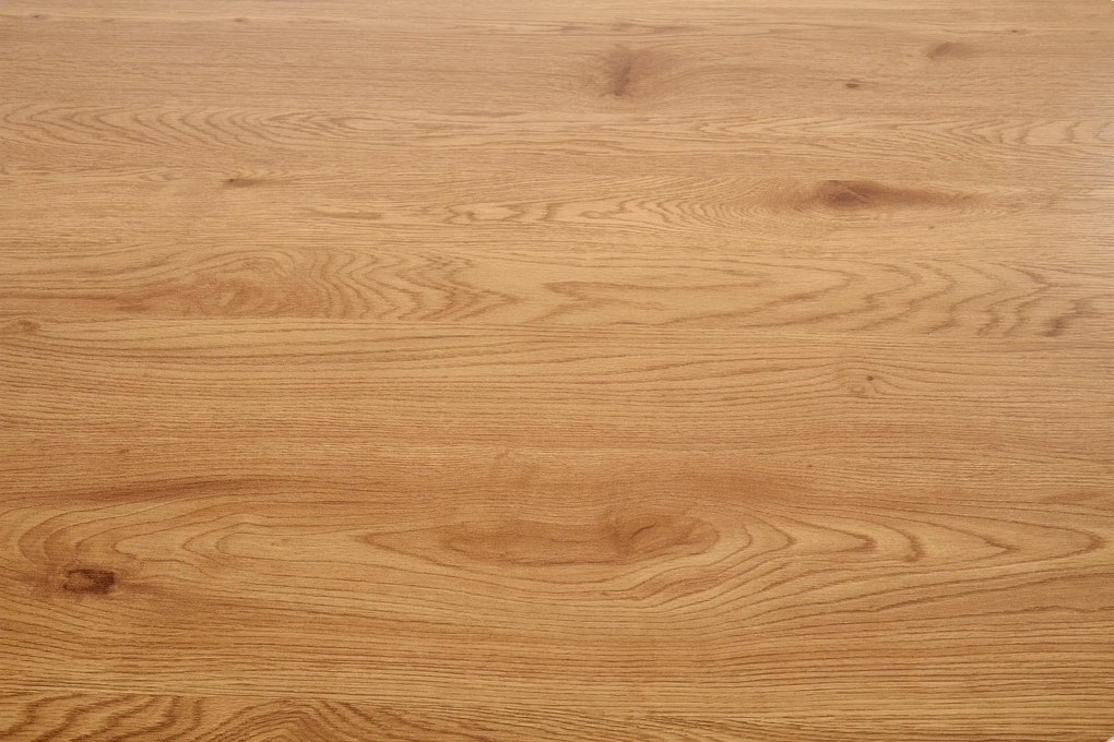 AKCIÓ Fekete étkezőasztal tölgyfa asztallappal NOCTURNE 120x120 II. osztály