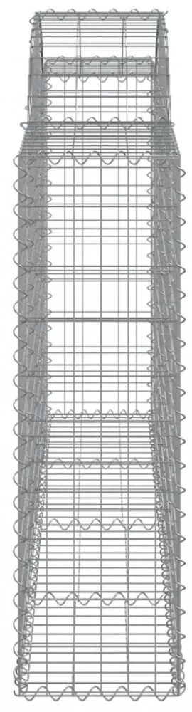 11 db íves horganyzott vas gabion kosár 200x30x100/120 cm
