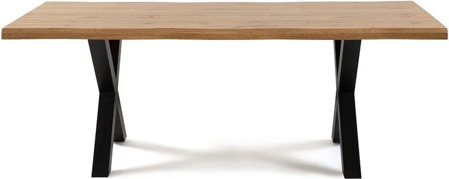 Étkezőasztal tölgyfa dekorral 90x160 cm Kora – Bonami Essentials