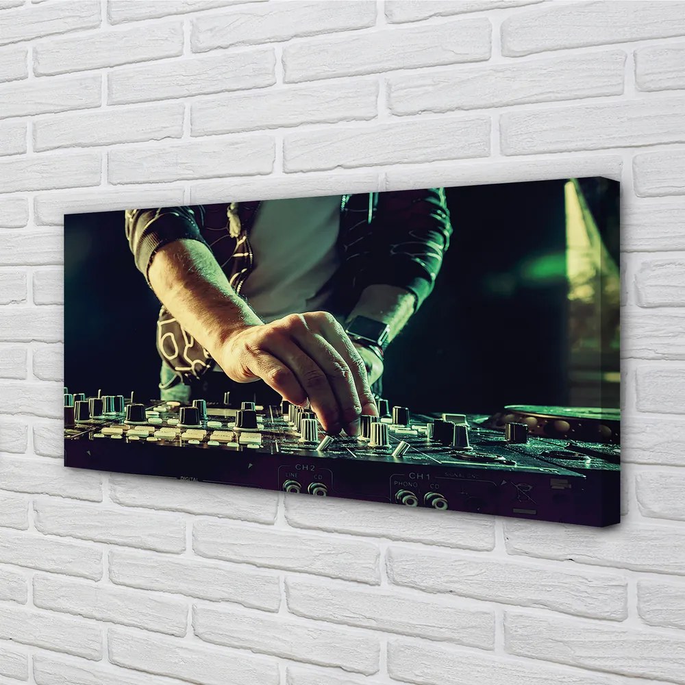 Canvas képek Konzol DJ fejhallgató 140x70 cm