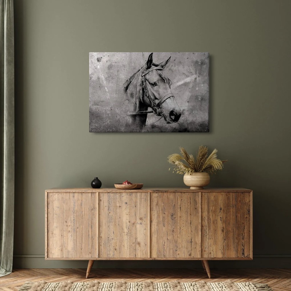 Kép - Egy ló portréja (90x60 cm)