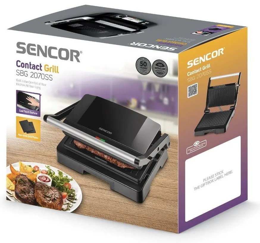 Sencor SBG 2070SS érintkező rács