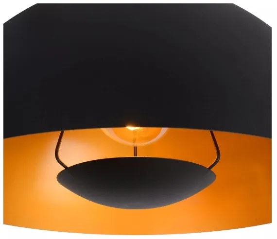 Lucide 45496/01/30 - Csillár zsinóron SIEMON 1xE27/40W/230V fekete