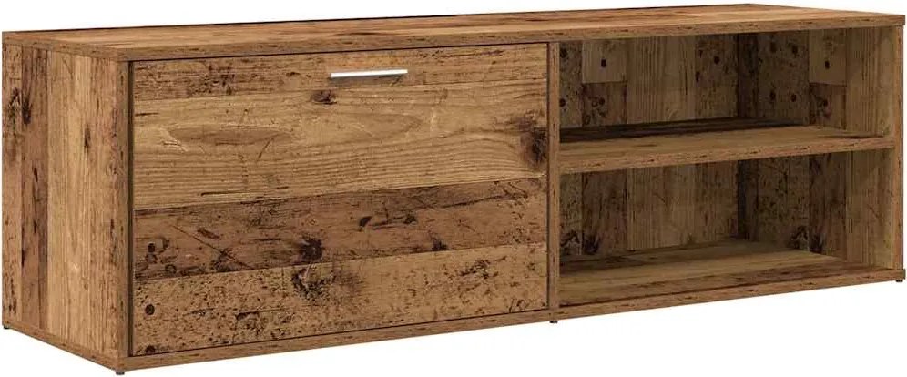 vidaXL TV szekrény Régi fa 120x34x37 cm Gépelt fa