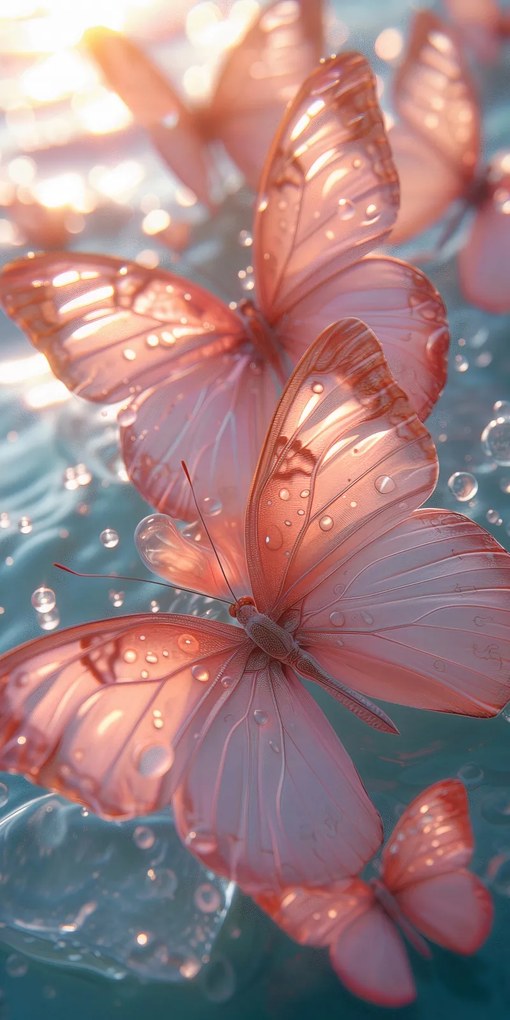 Poszter 50x100cm Fényes pillangók