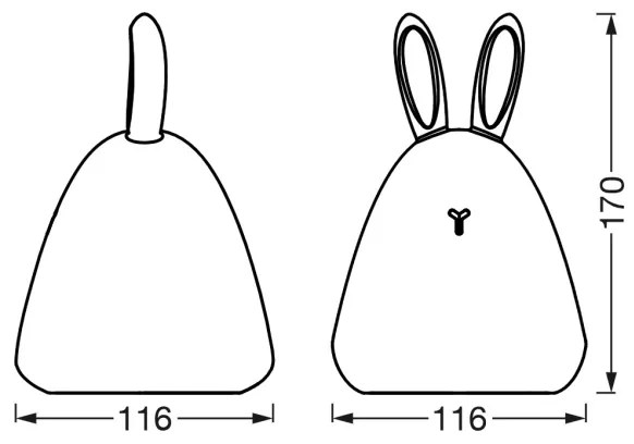 Osram - LED érintésvezérelt gyermek éjjeli lámpa TOUCH LED/2,5W/5V
