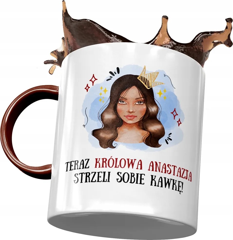 Bordó Bögre Anasztázia Barátnő Feleség Ajándék Nyomtatott Fotóval