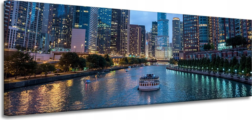 Vászonkép Chicago építészet 150X50 cm