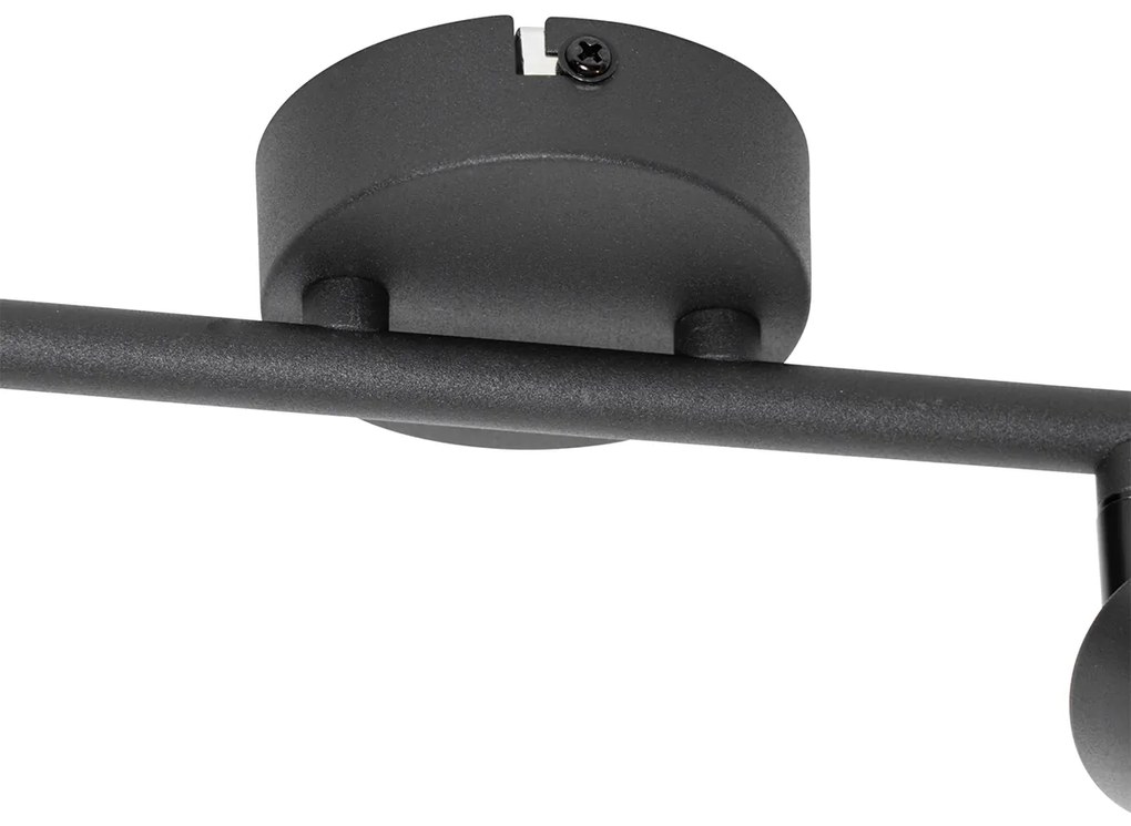 Keleti spotlámpa fekete bambusszal 2-lámpás - Rayan