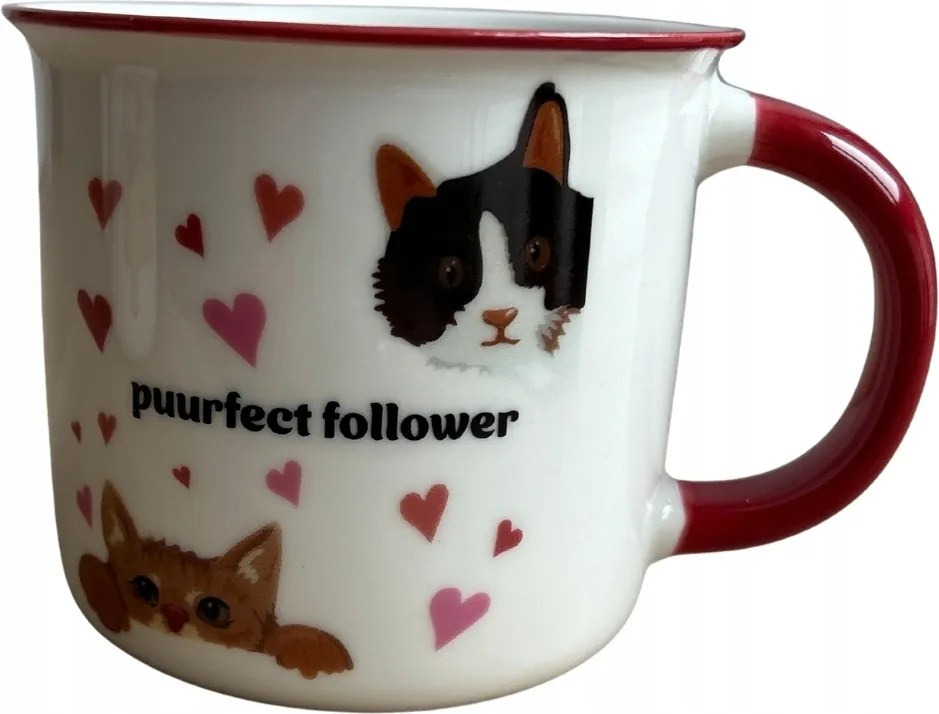 Valentin napi kerámia bögre Smukee 350 ml Cica