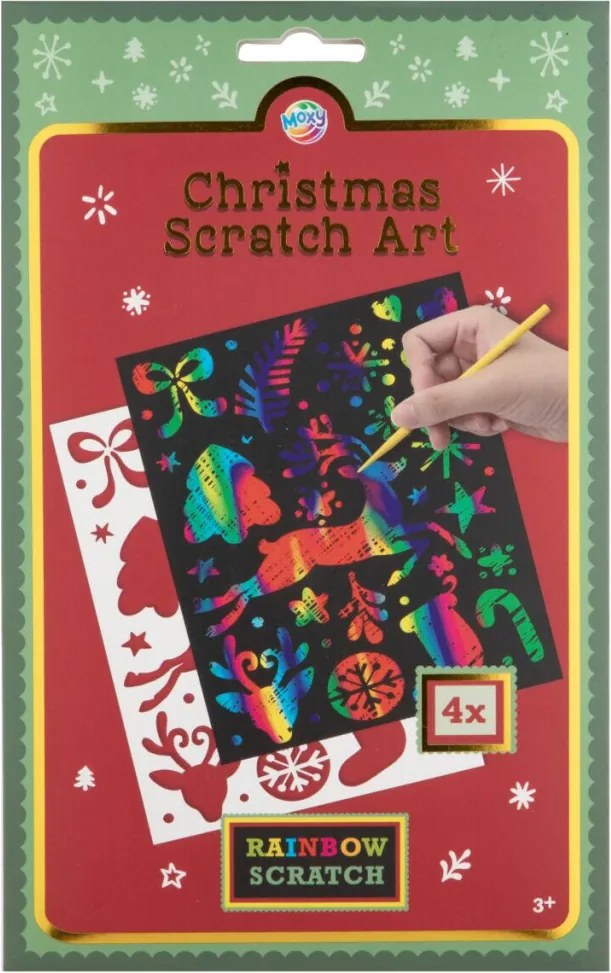 Karácsony Rainbow scratch képkarcoló készlet