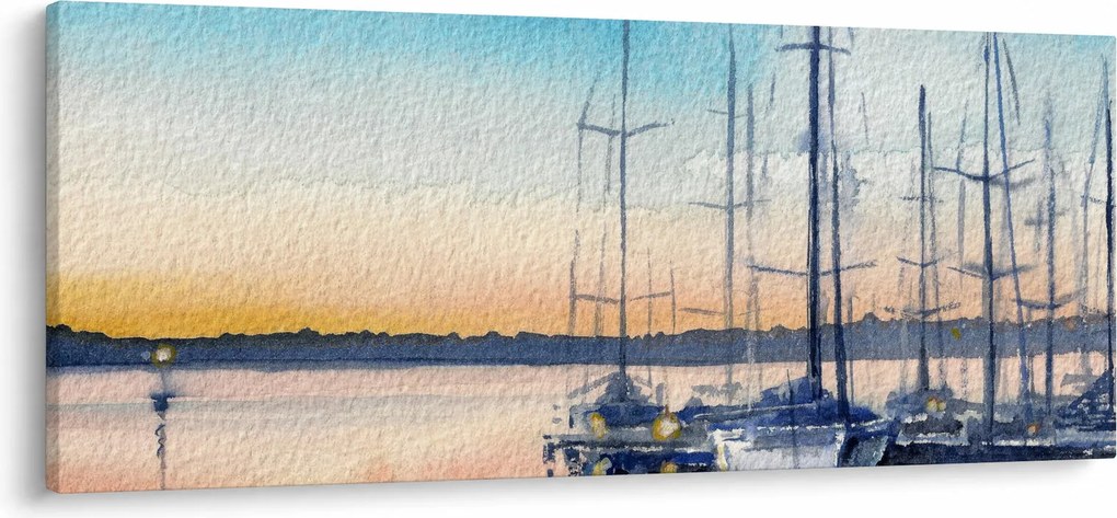 Kép - Csónakázás, akvárium (120x50 cm)