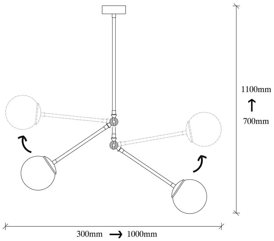 Froso fekete fém függőlámpa - Opviq lights