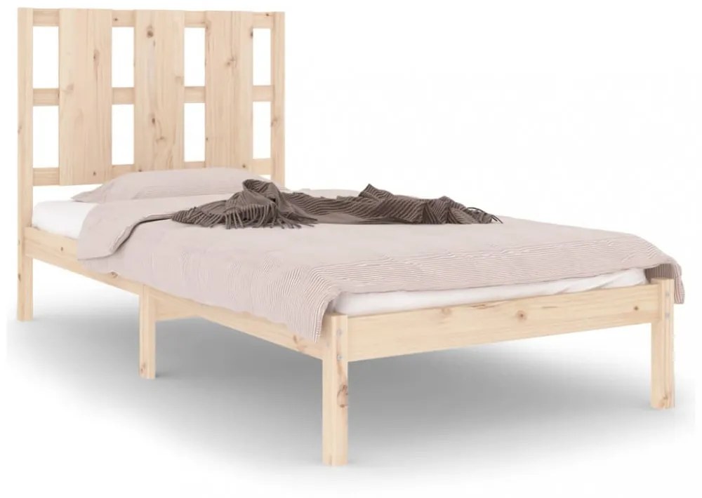 tömör fenyőfa ágy matrac nélkül 90 x 200 cm