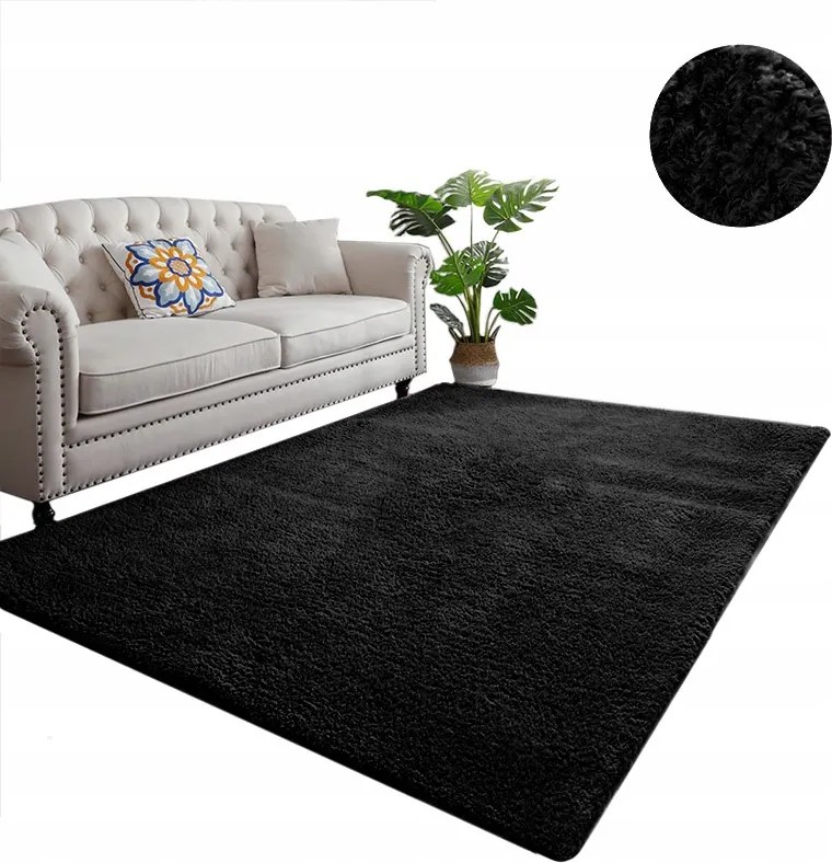 Alpaca szőnyeg Strado 200x200 AlpaBlack (Fekete)