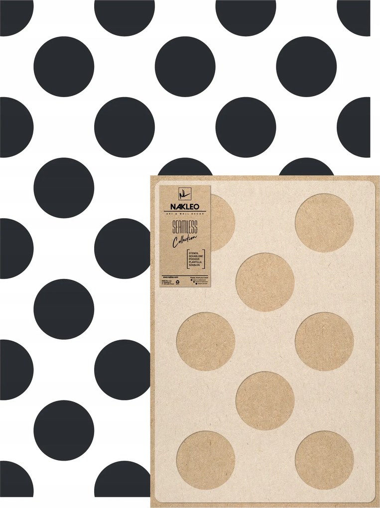 Festősablon Ismételhető Többször felhasználható 59x95cm Tapéta Pöttyös Pöttyök
