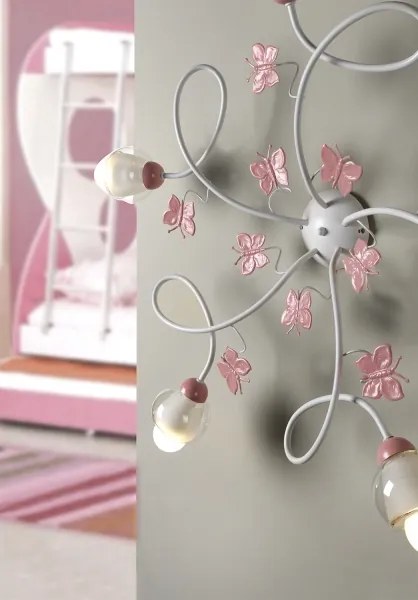 ONLI - Gyerek csillár BUTTERFLY 5xE14/6W/230V