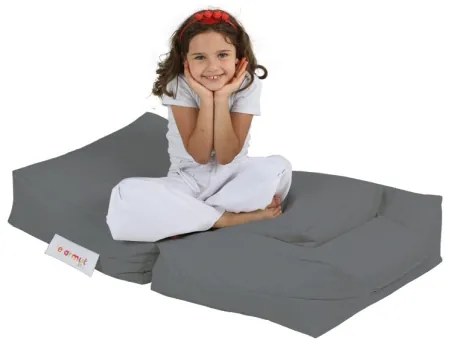 Babzsák lábtartóval 65x40 cm szürke