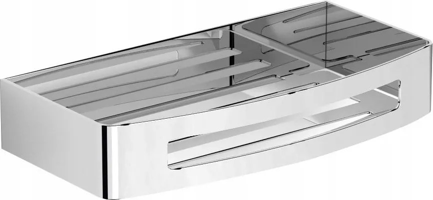 Smart polc zuhanykabinhoz, polírozott rozsdamentes acél