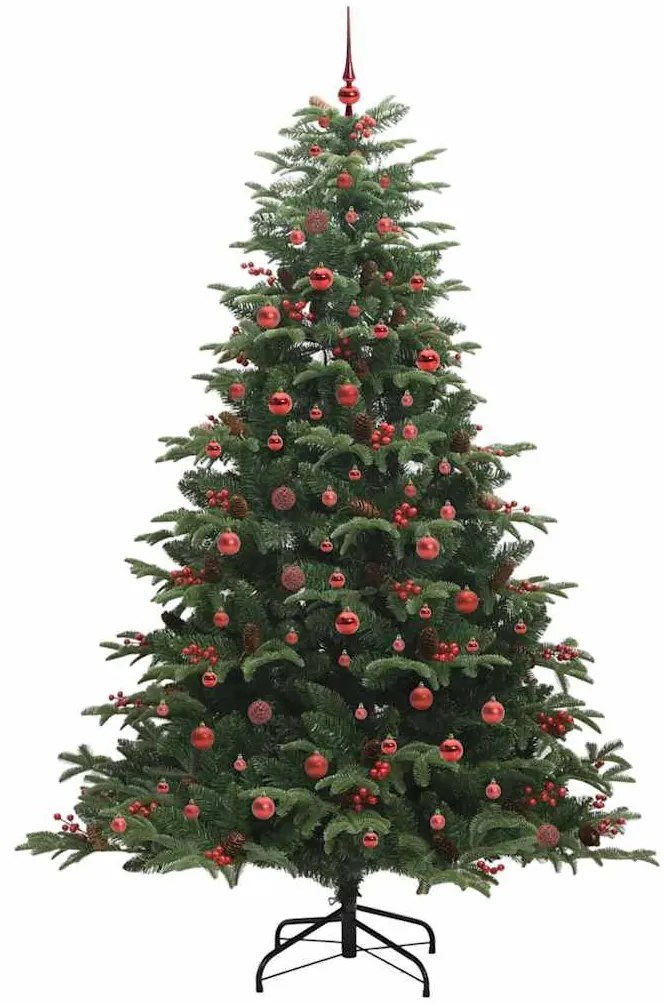 Mű karácsonyfa 300 LED-del Zöld 240 cm PVC és Fém és Műanyag