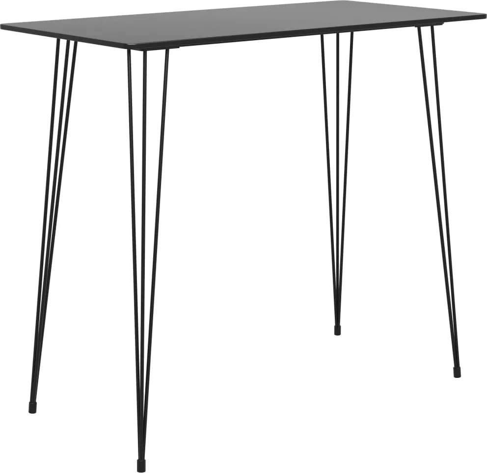 vidaXL fekete bárasztal 120x60x105 cm
