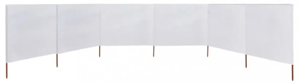 homokfehér szövet 6-paneles szélfogó 800 x 160 cm