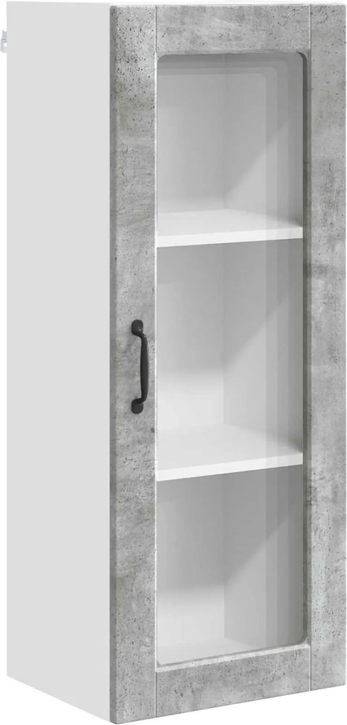 vidaXL Konyhaszekrény polcokkal Beton Szürke 40 x 31 x 100 cm Faanyag