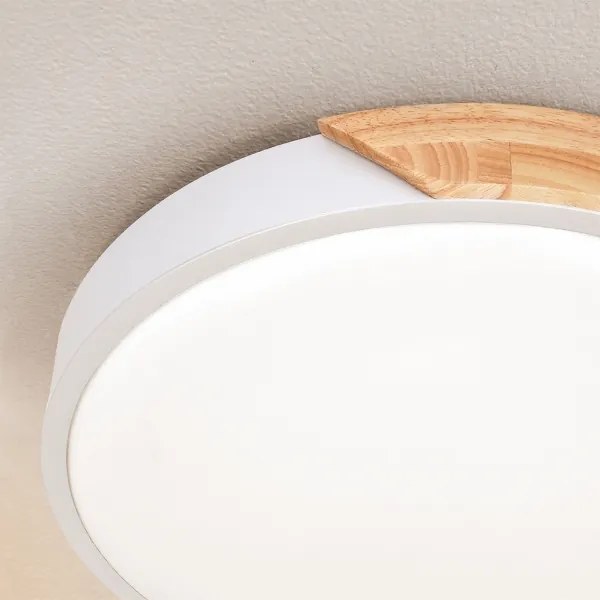 Brilagi - LED mennyezeti lámpa PILANA LED/24W/230V tölgy/fehér átm. 30 cm