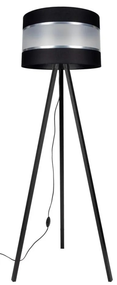 Állólámpa CORAL 1xE27/60W/230V wenge/fekete/krom