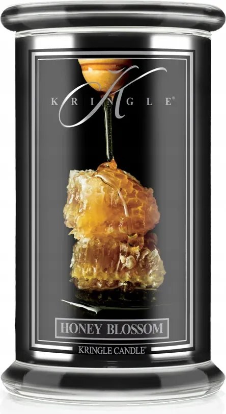 Honey Blossom Kringle Candle nagy gyertya két kanóccal (624g)