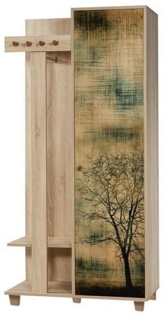Garmanto Tree Sonoma Oak akasztó szekrénnyel