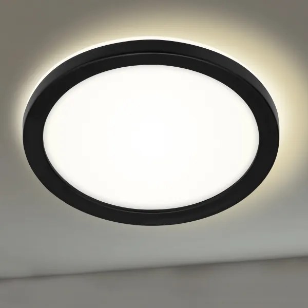 Briloner 3008-015 - LED Mennyezeti lámpa LED/8W/230V átmérő 21 cm fekete IP44