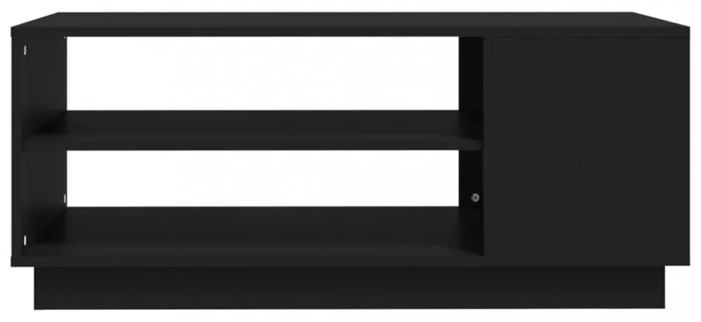 fekete szerelt fa dohányzóasztal 102x55x43 cm