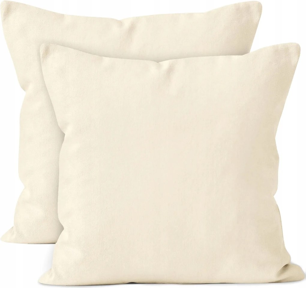 Párnahuzat Dekoratív Pamut 60x60cm Bézs 2db