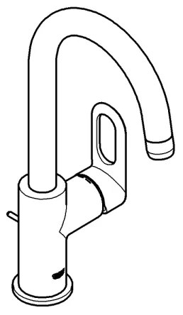 GROHE 23091000 - mosdócsaptelep BAULOOP 310 mm fényes króm