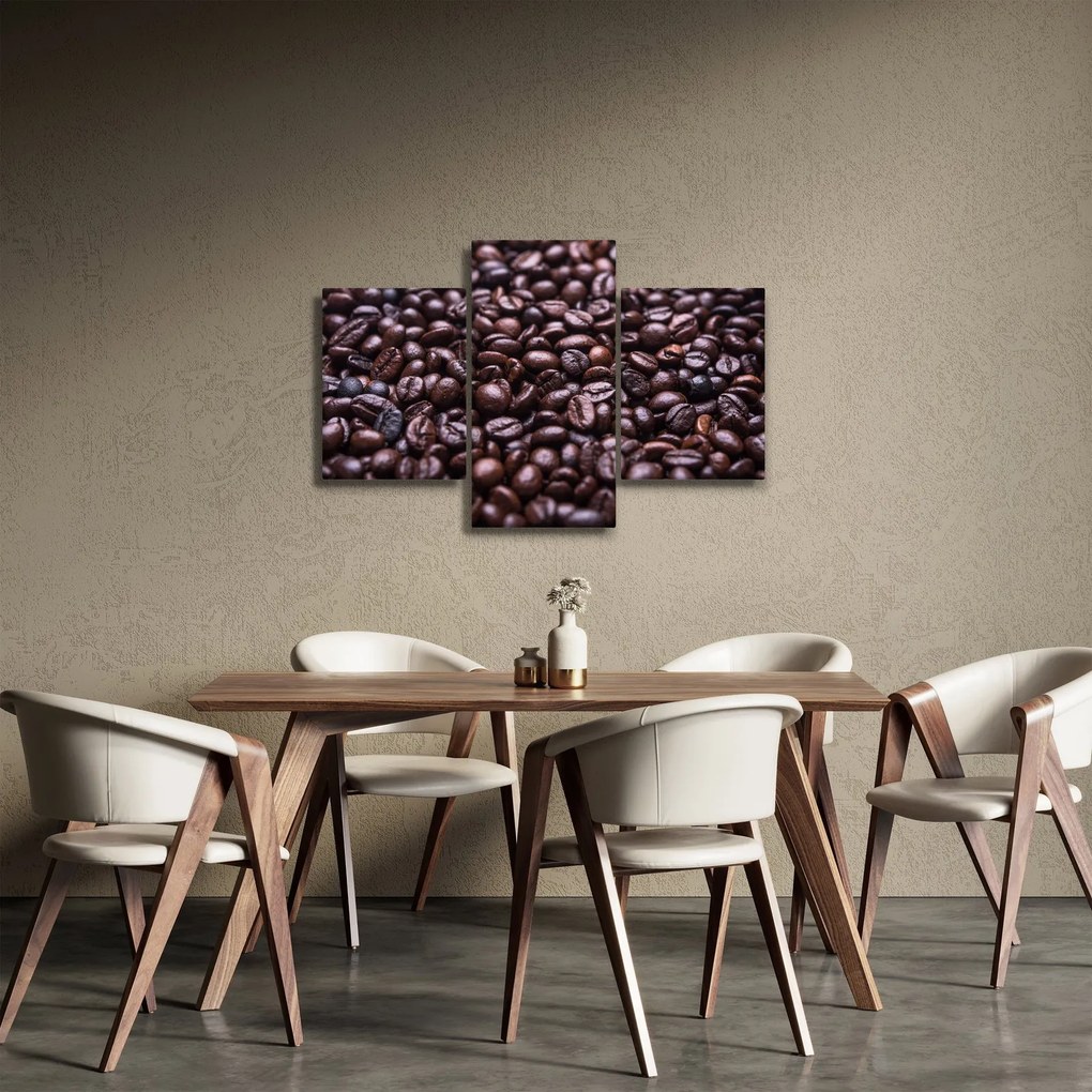Kávé szemek képe (90x60 cm)