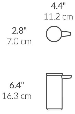 Matt ezüstszínű automata acél szappanadagoló 266 ml – simplehuman