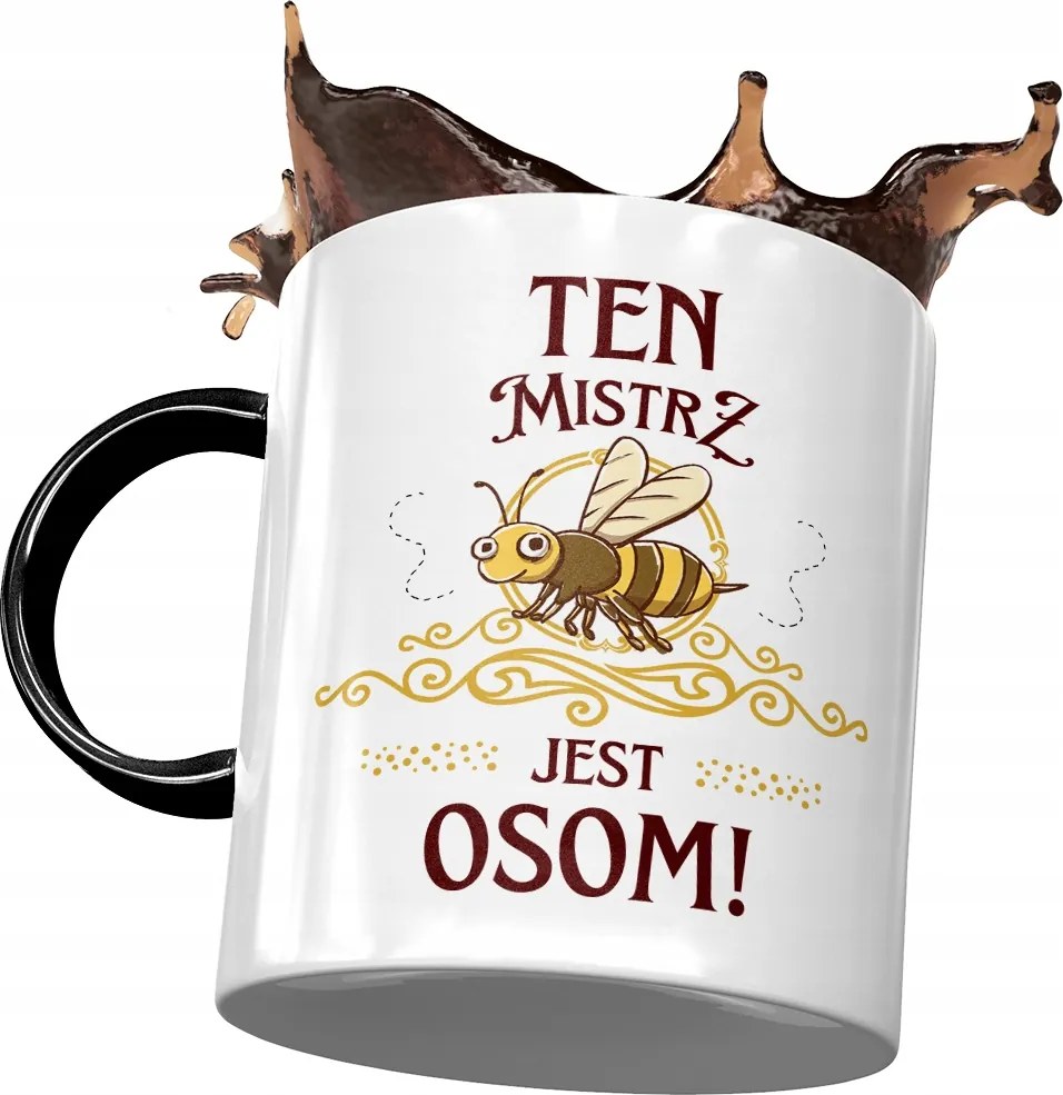 Fekete Bögre A Mesternek Ez A Mester Egy Darázs Nyomtatott Fotóval