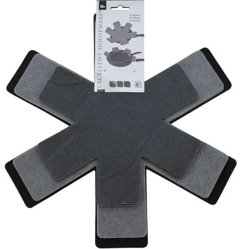 Serpenyők közötti védőbetét készlet, 38 cm átmérőjű, 6 db