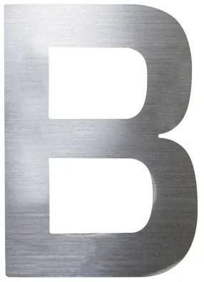 "B" házszám, RN.75L, rozsdamentes acél