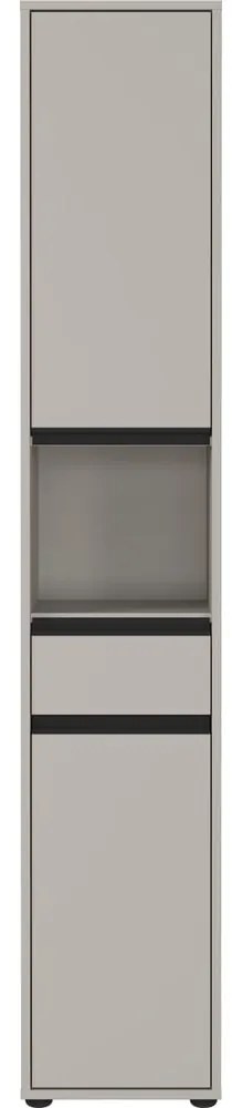 Szürke magas keskeny fürdőszoba szekrény 33x181 cm Lemont – Germania