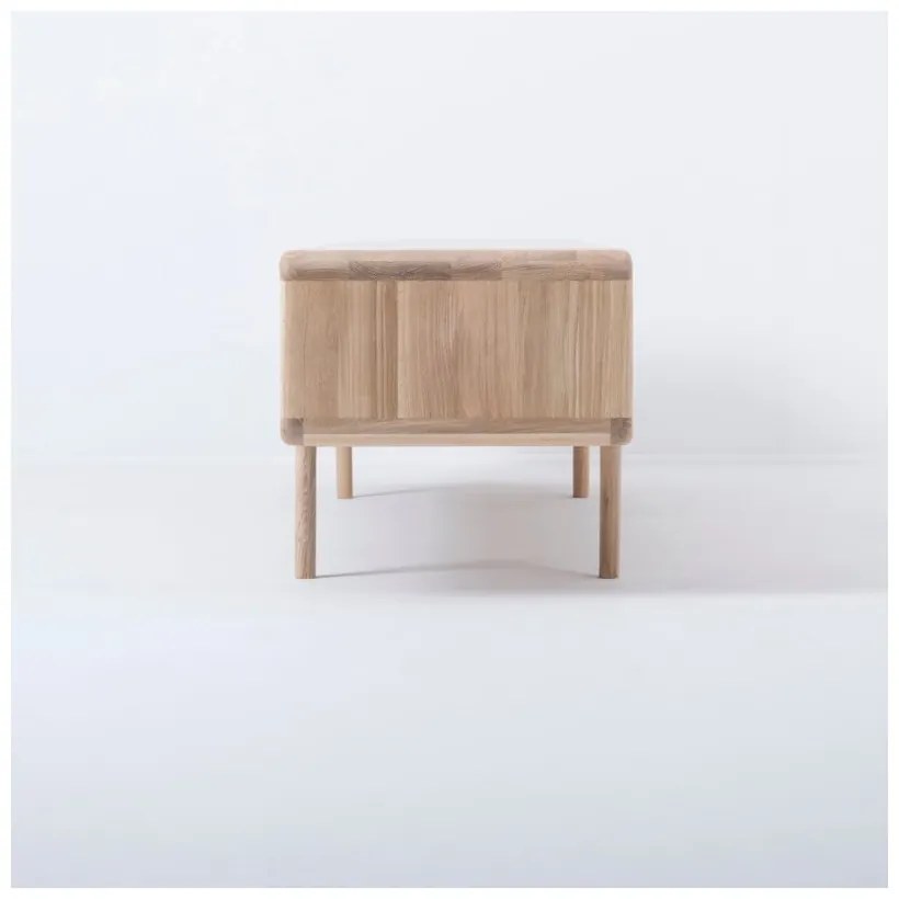 Fawn tömör tölgyfa TV állvány 3 fiókkal - Gazzda