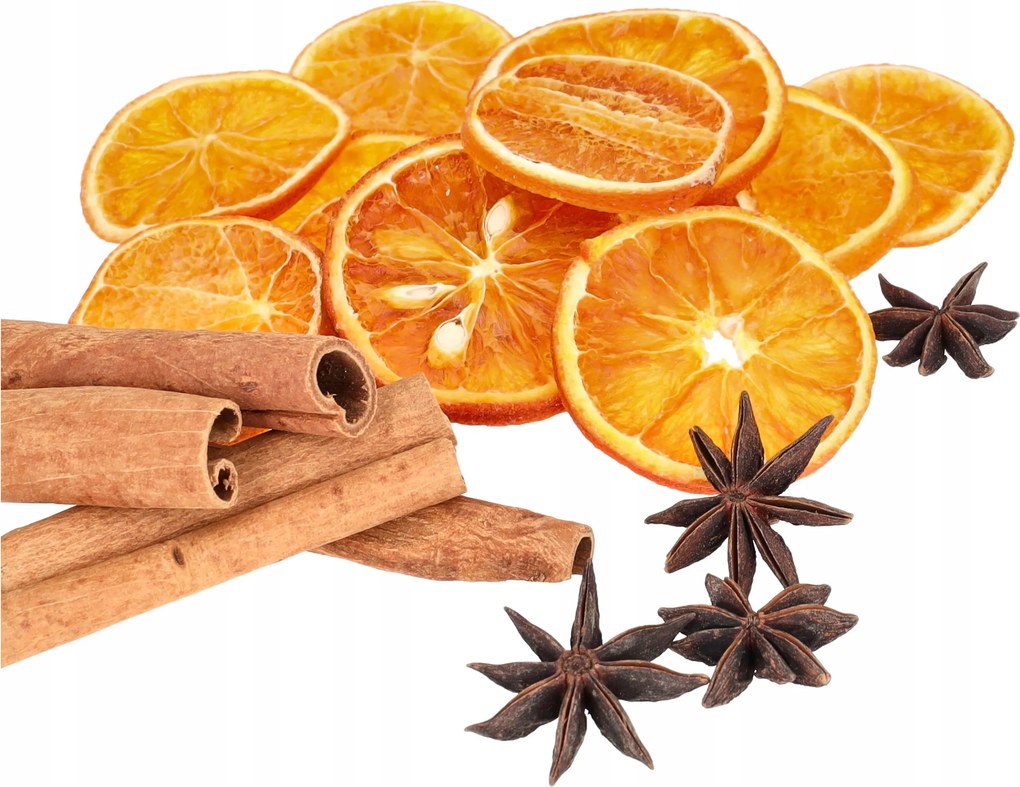 Fahéj Ánizs Narancs Aszalt egzotikus 22db-os karácsonyi dísz