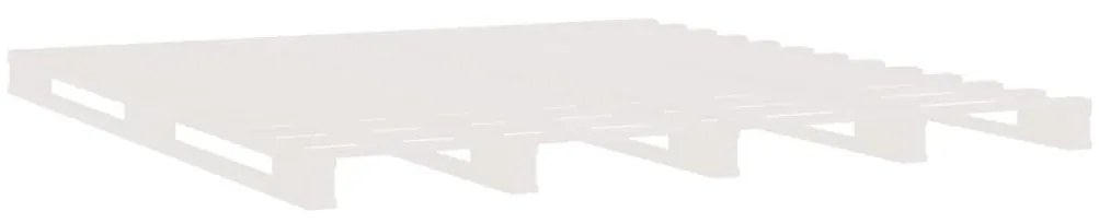 fehér tömör fenyőfa raklapágy 180 x 200 cm (Super King)