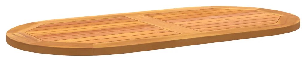 Asztallap 100x50x2.2 cm Ovális Tömör Fa Akác